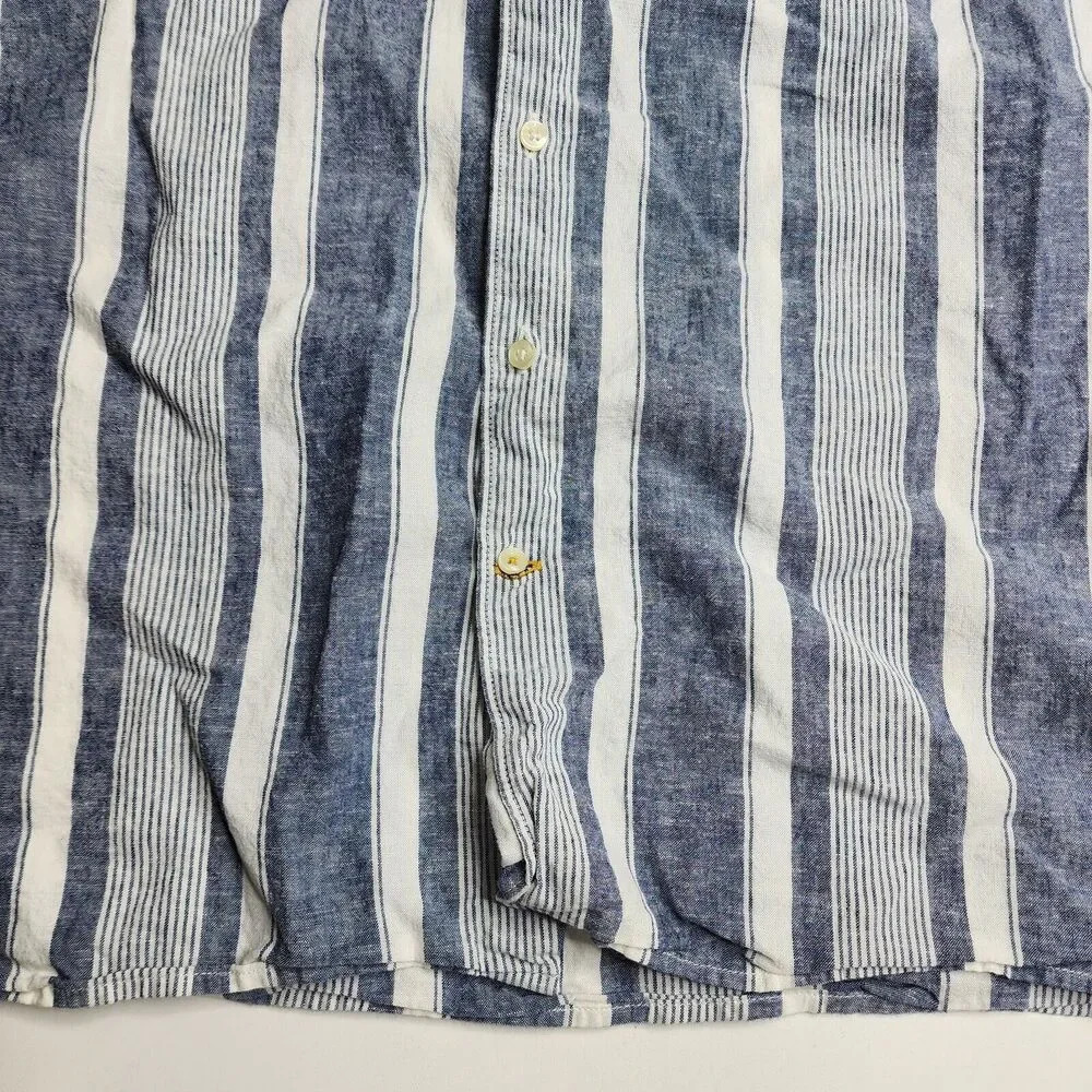Barbour Stonebay Regular Short Sleeved Striped Shirt Cotton Men's Size Small - Picture 8 of 8